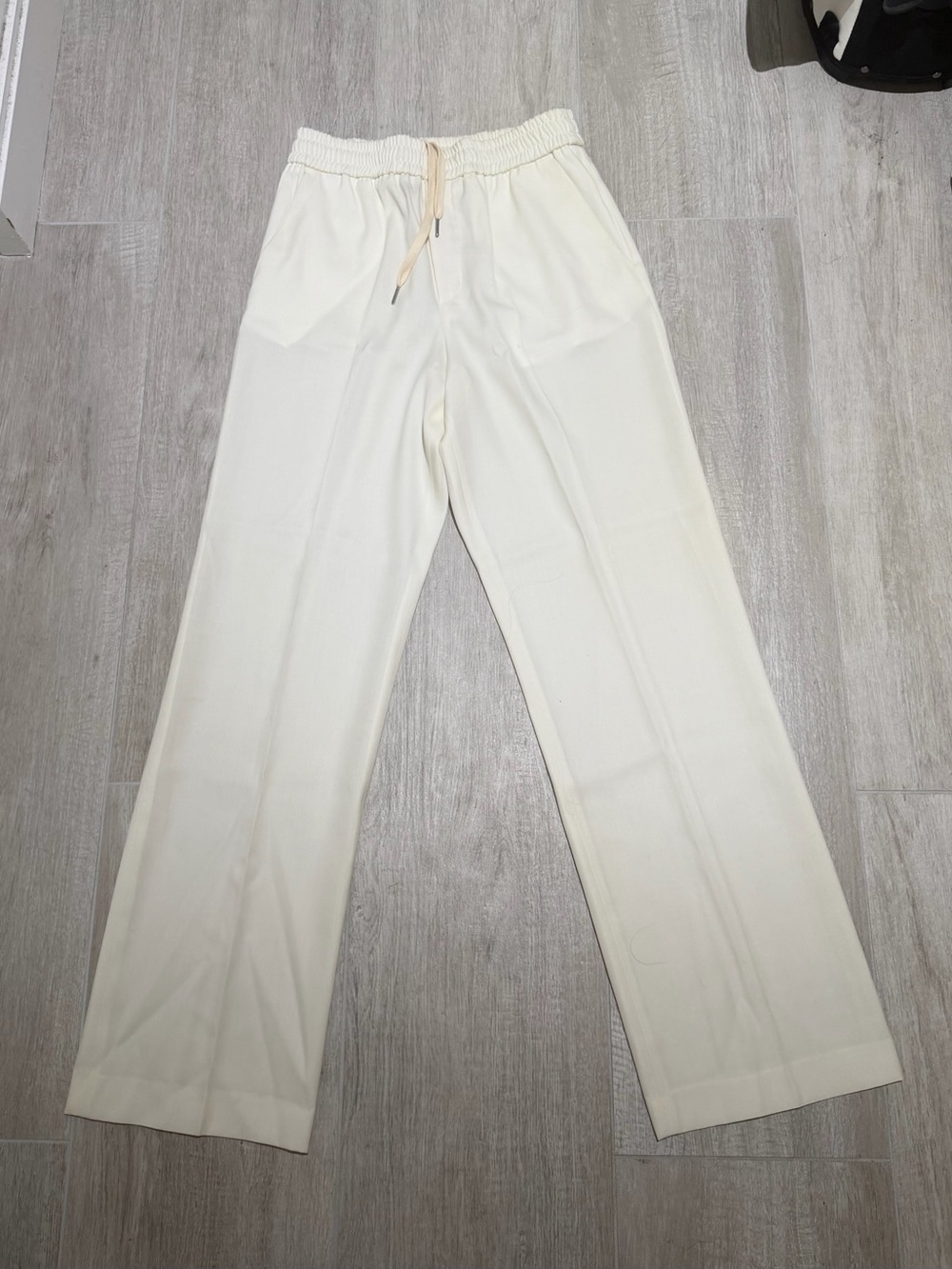 Golden Goose Cream Wide-Leg Drawstring Pants size eu 46 men’s